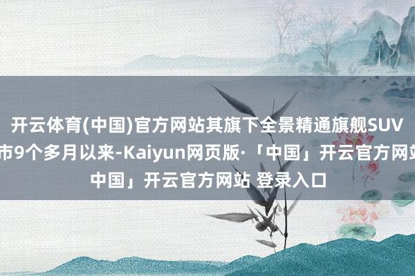 开云体育(中国)官方网站其旗下全景精通旗舰SUV问界M9上市9个多月以来-Kaiyun网页版·「中国」开云官方网站 登录入口